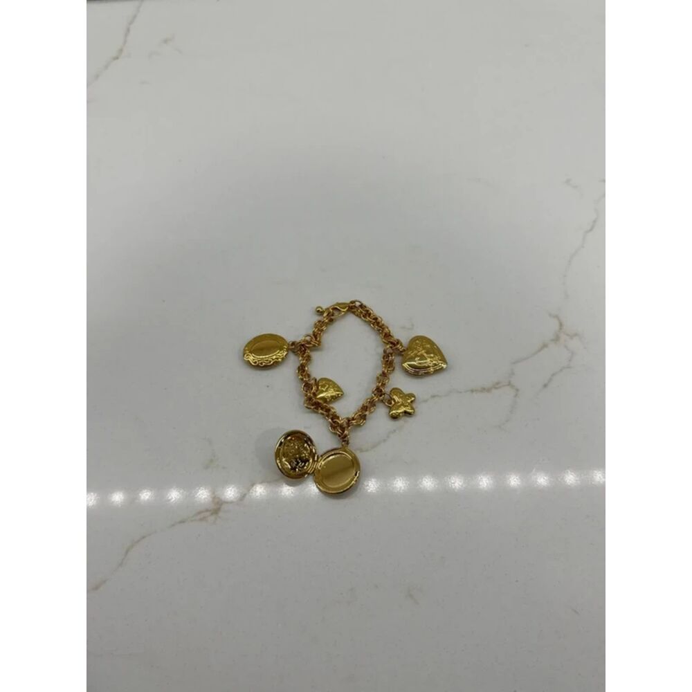 Vintage 2003 Avon Gold Tone Charm Bracelet NIB